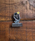 Seriously Crow Enamel Pin