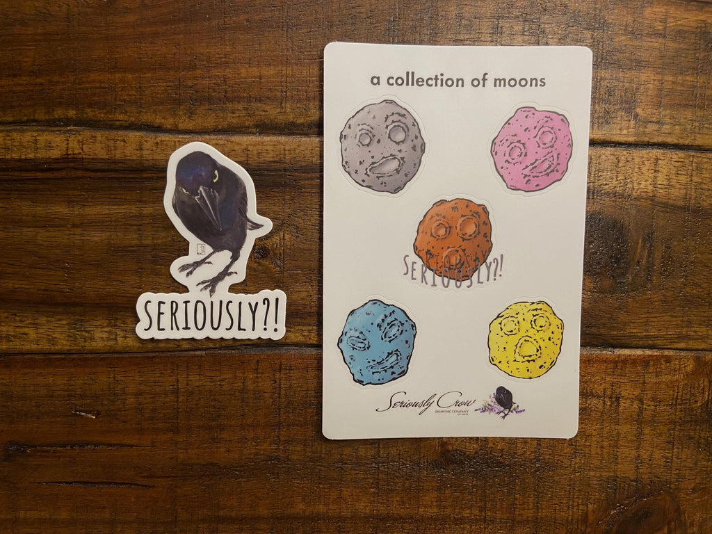 Seriously Moon Sticker Sheet