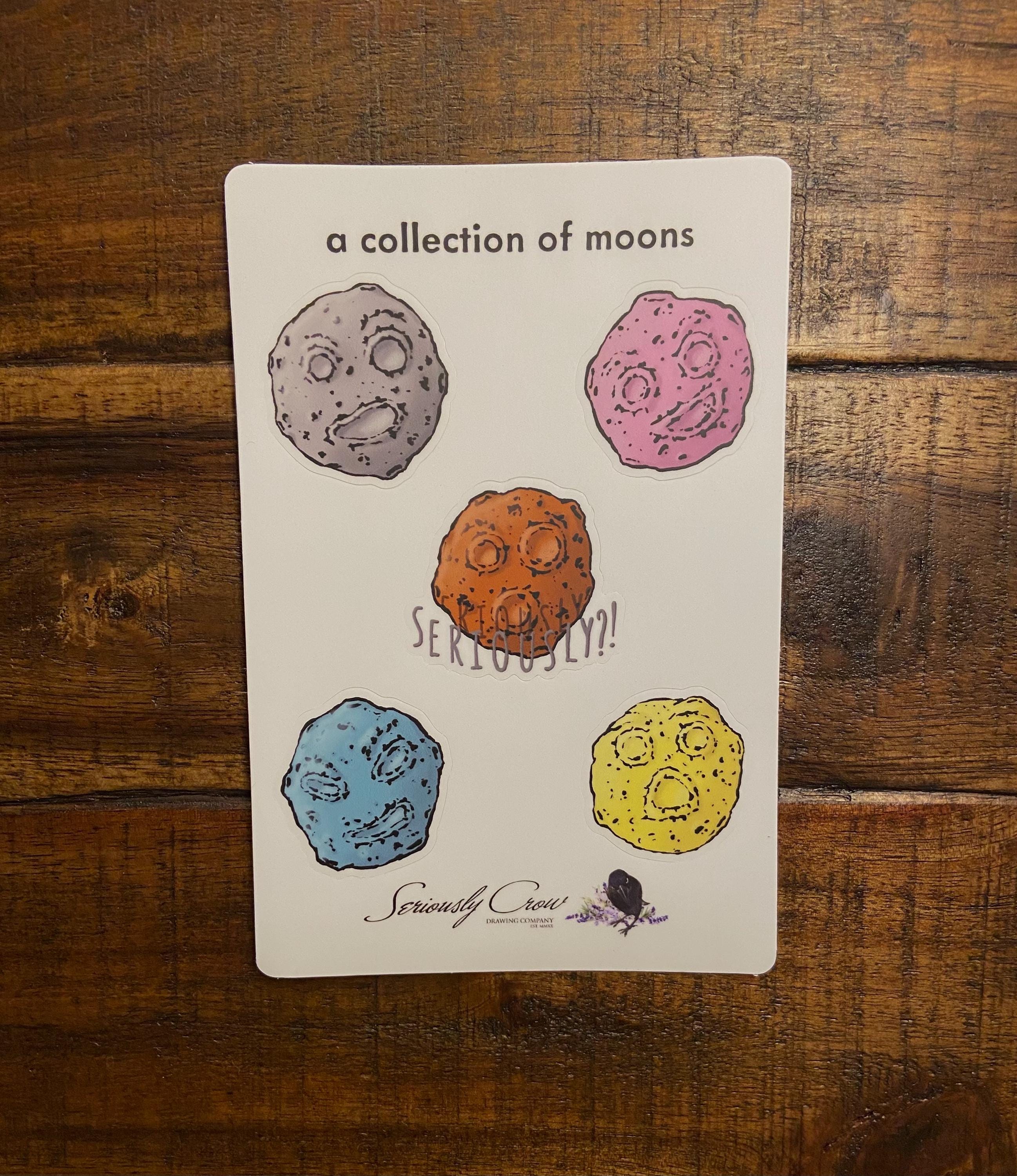 Seriously Moon Sticker Sheet