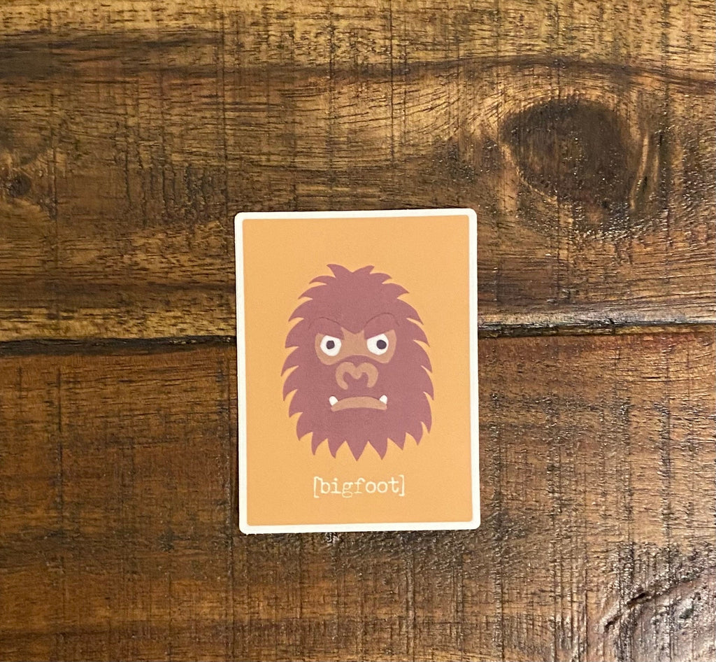 Crazy Cryptids Bigfoot Vinyl Sticker