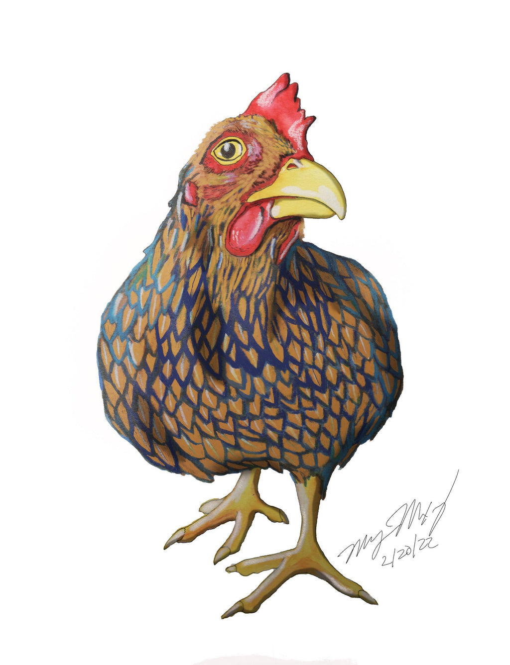 Another Seriously Chicken Vinyl Sticker