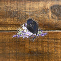 Seriously Crow and Flowers Vinyl Sticker