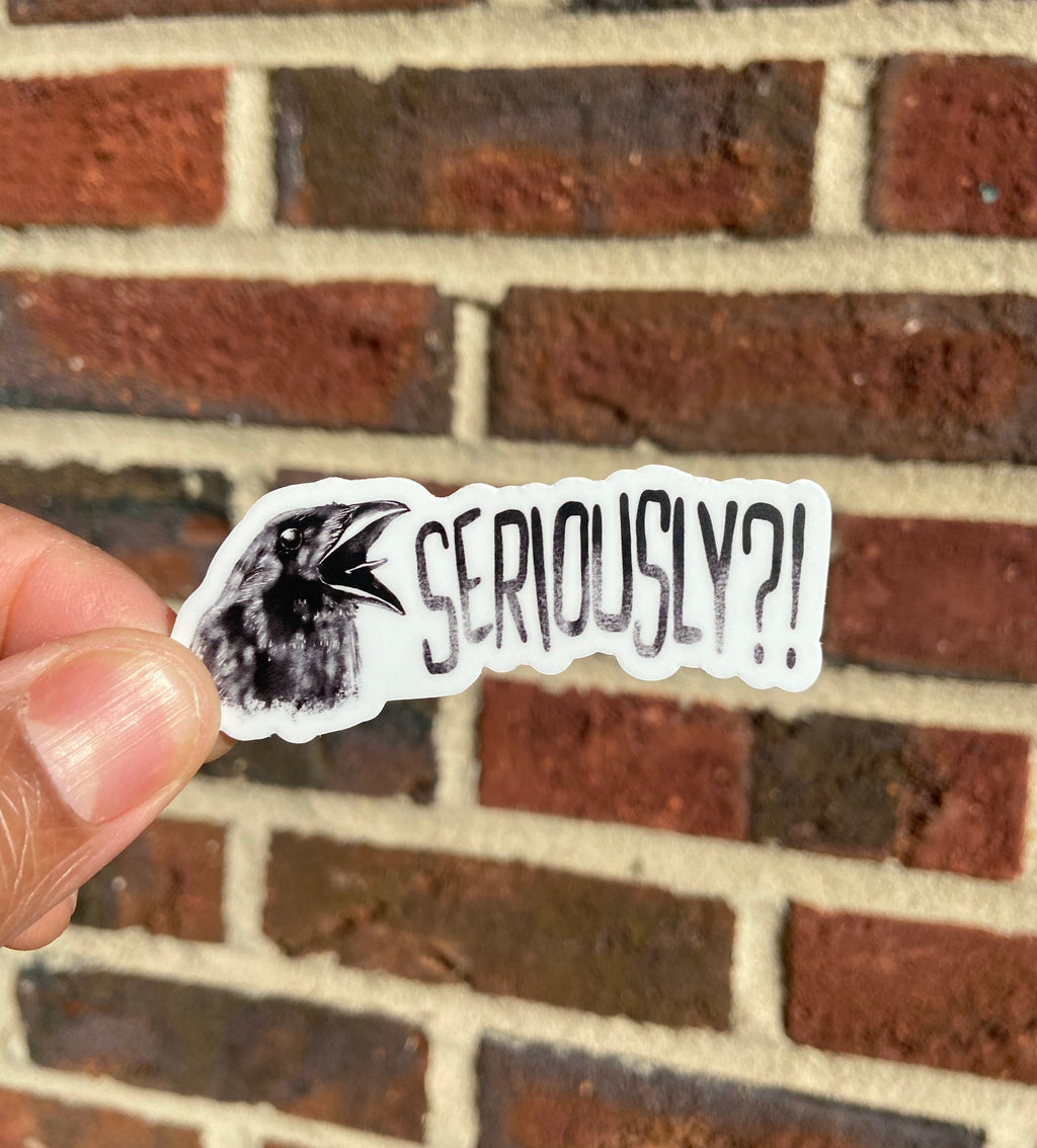 Screaming Crow Sticker