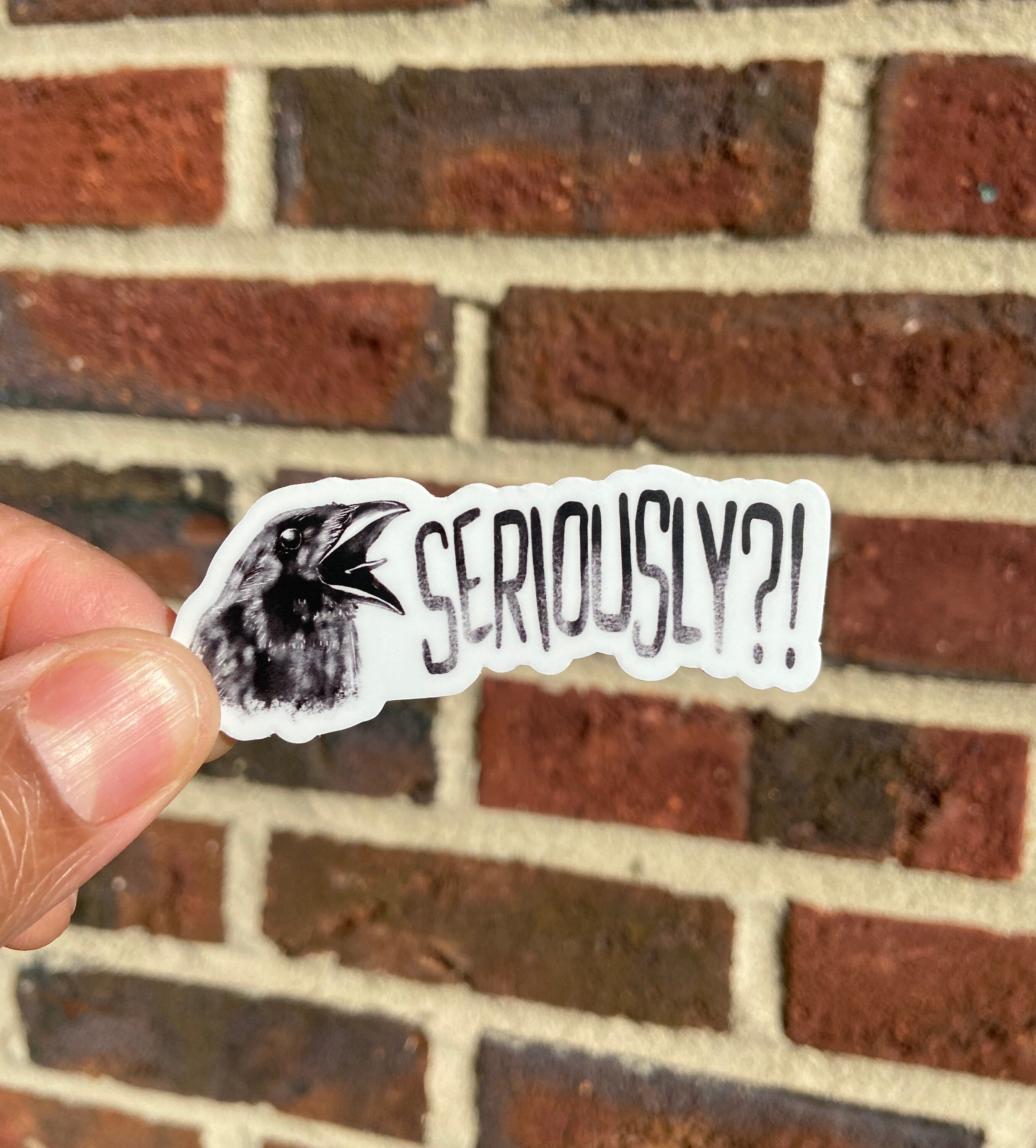 Screaming Crow Sticker