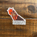 Seriously Chicken Vinyl Sticker