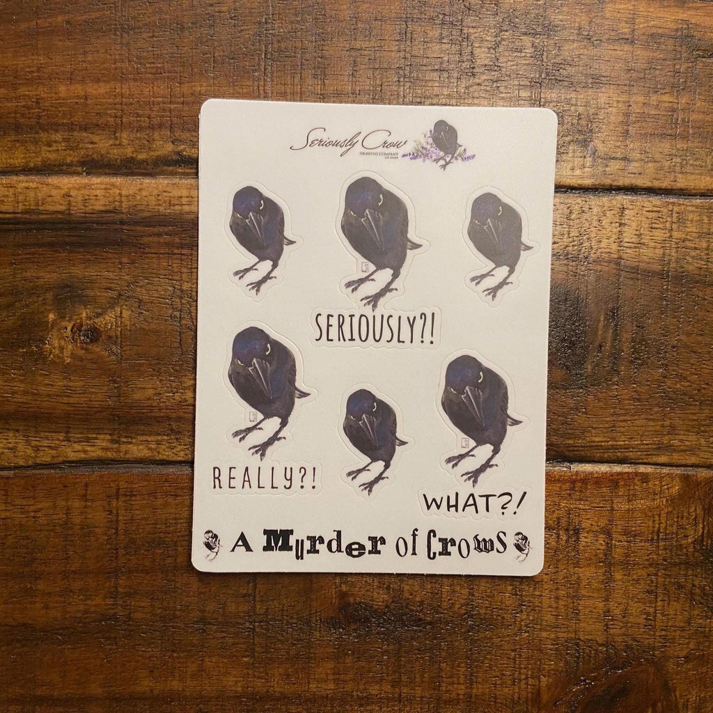 Murder of Crows Vinyl Sticker Sheet