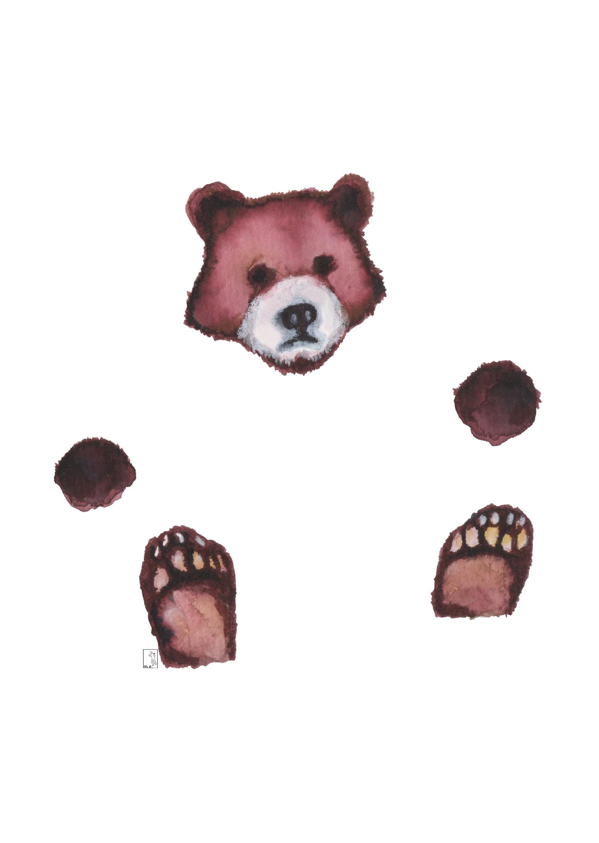 Bear Necessities Clear Vinyl Sticker