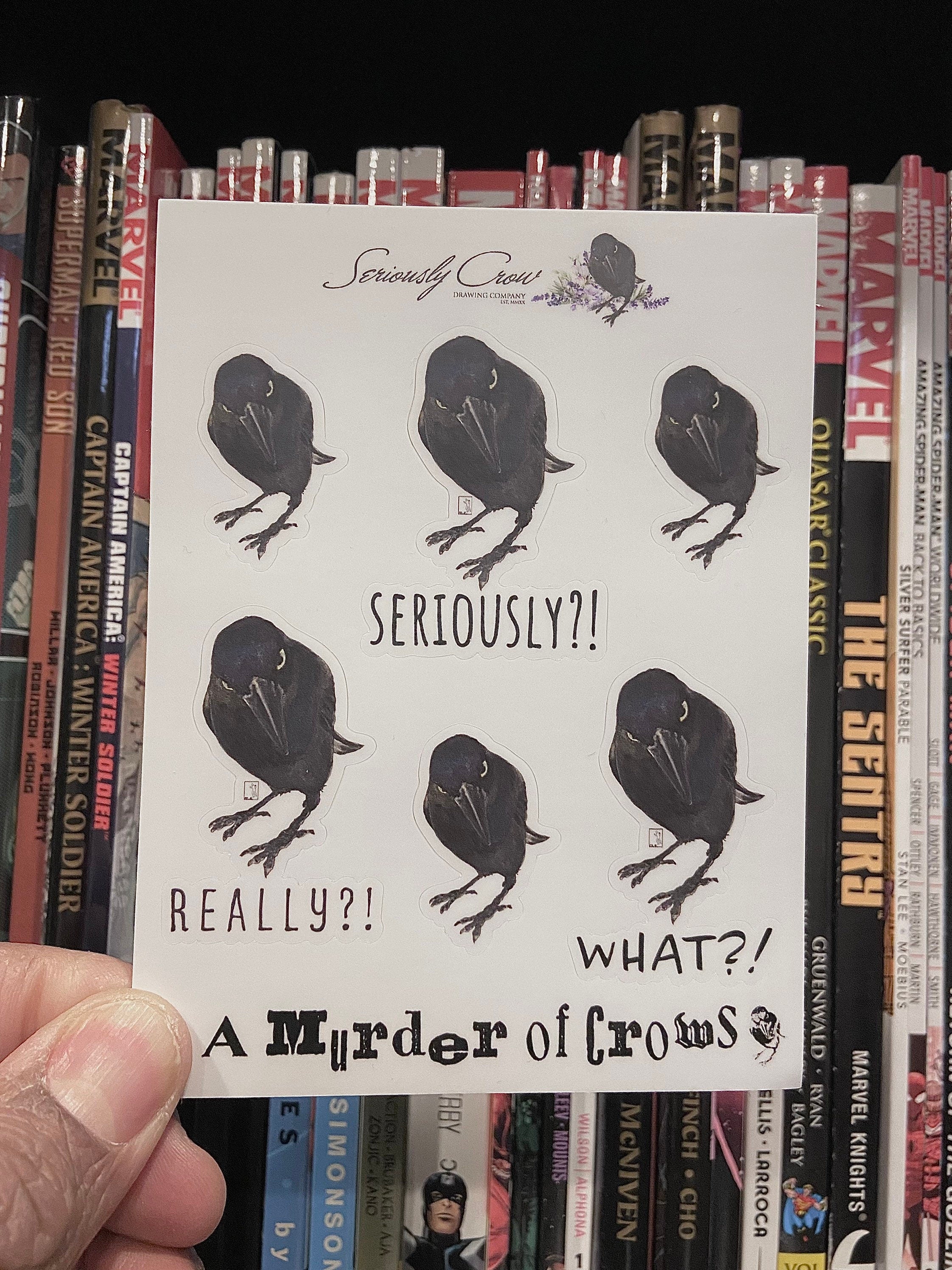 Murder of Crows Vinyl Sticker Sheet
