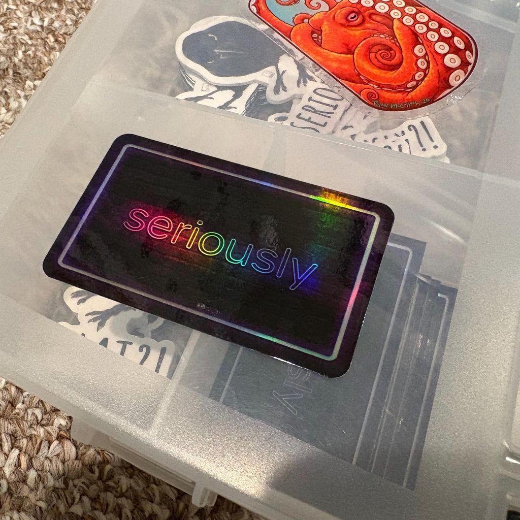 Seriously Neon Sticker