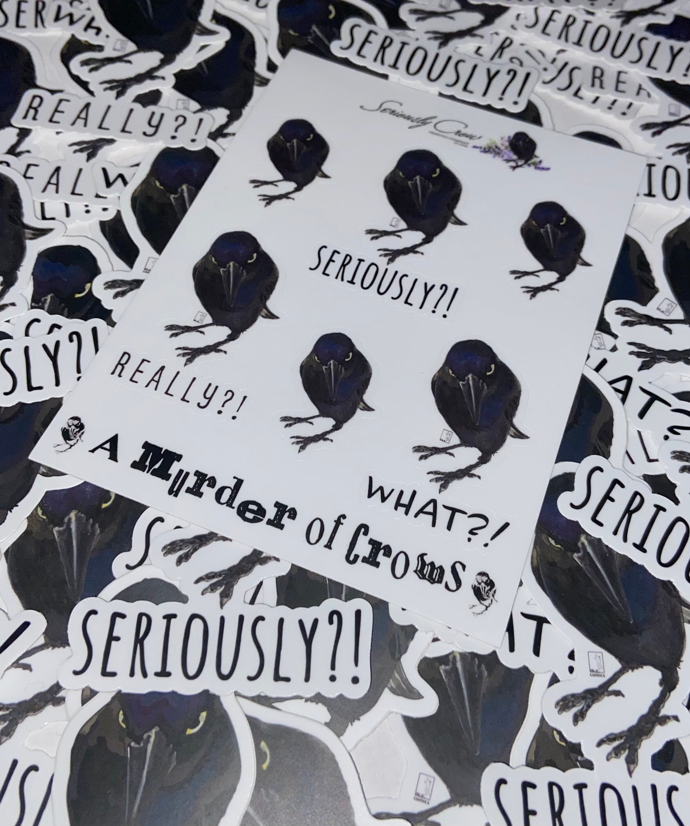 Murder of Crows Vinyl Sticker Sheet