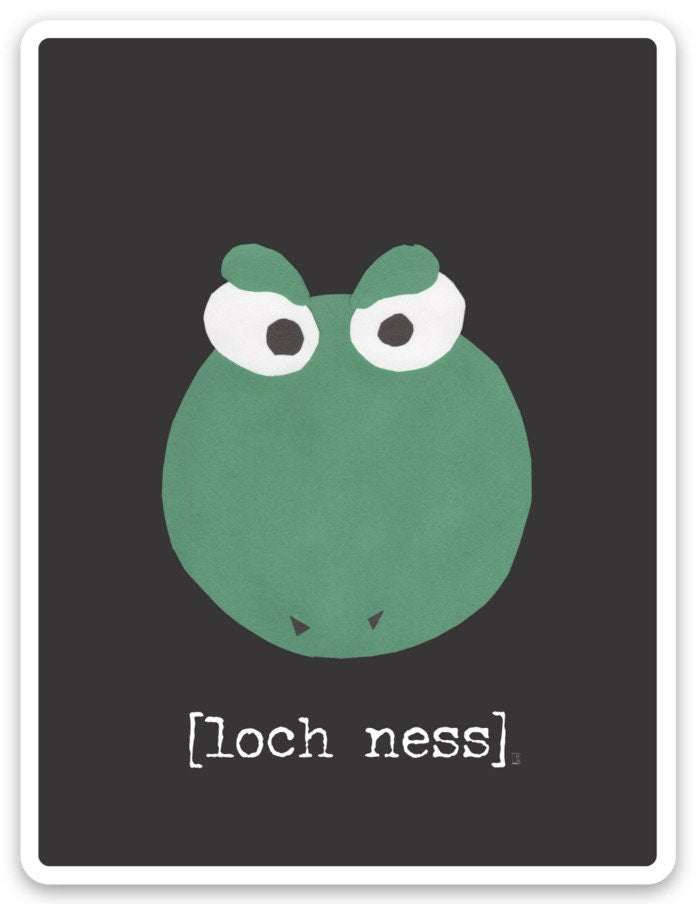 Crazy Cryptids Loch Ness Monster Sticker