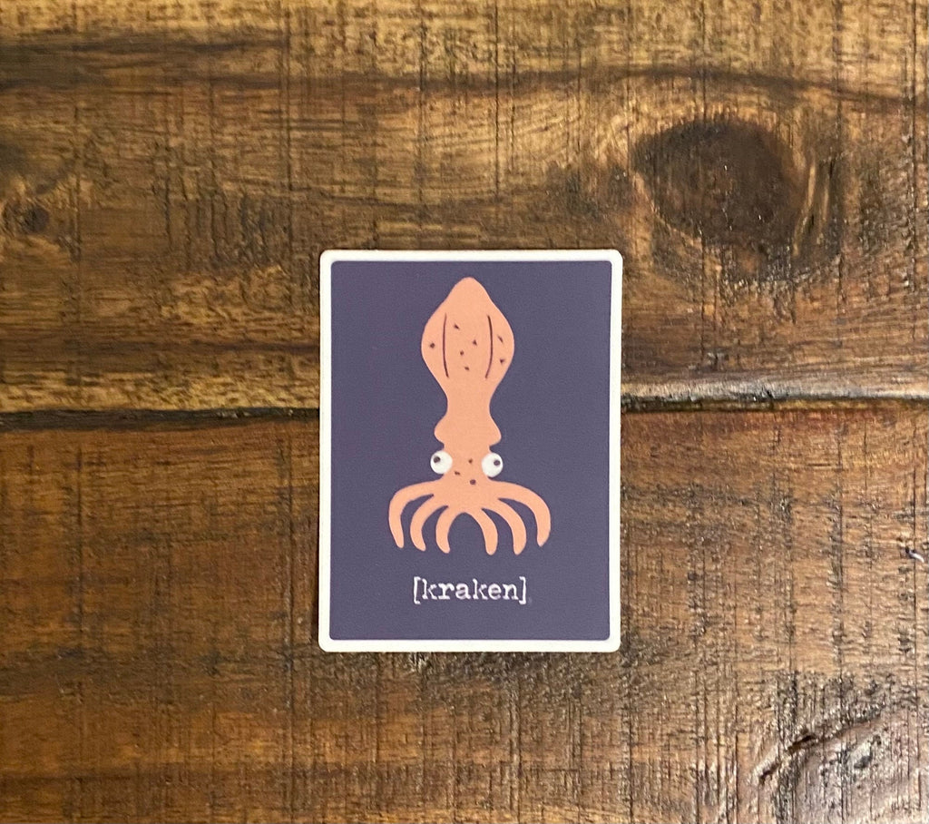 Crazy Cryptids Kraken Vinyl Sticker